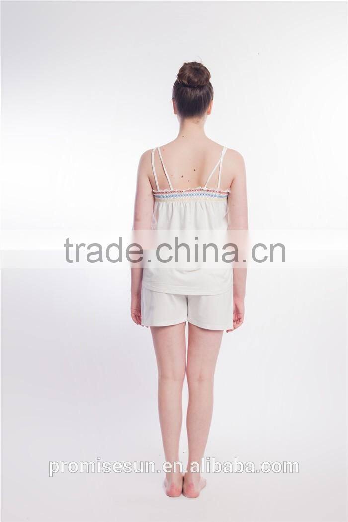 White latest design sexy girl shorts for women wear