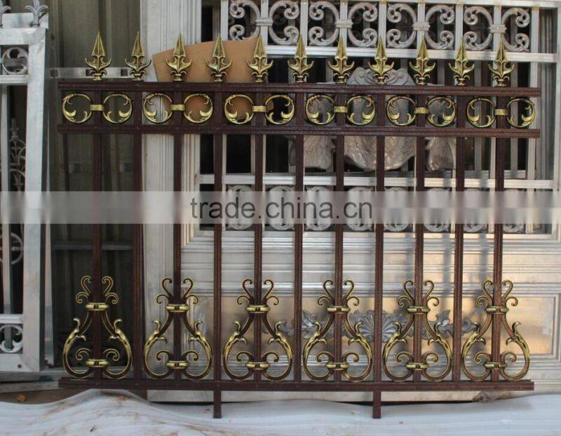 2016 Modern design powder coated cheap fence of aluminum