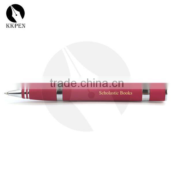 KKPEN Fashion popular red rubber ink ball pen