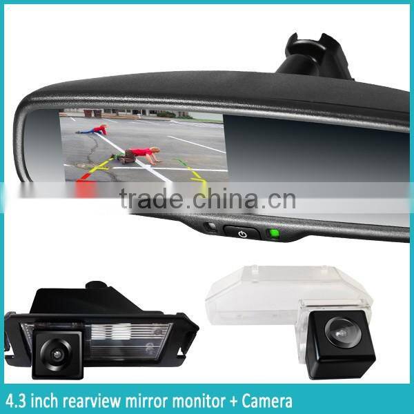 4.3 inch parking sensor mirror monitor with LCD display and genuine bracket