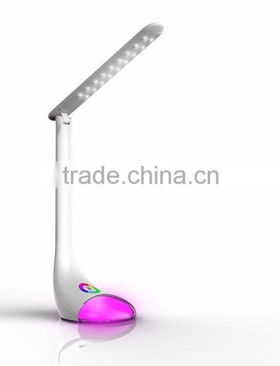 we provide more than 10 types of magic colorful RGB desk lamp