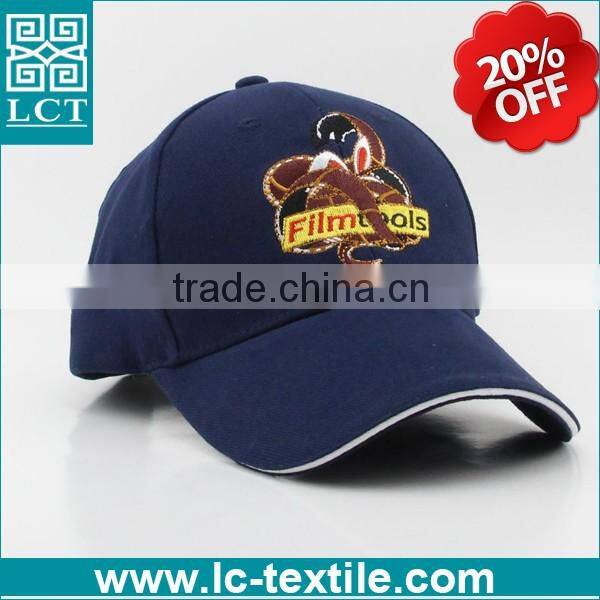 LCTN1893 dark blue cotton twill structed 5 penal cap for sale