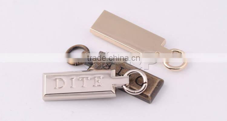 Novel design fancy custom decorative zipper pulls for jacket sports shirt