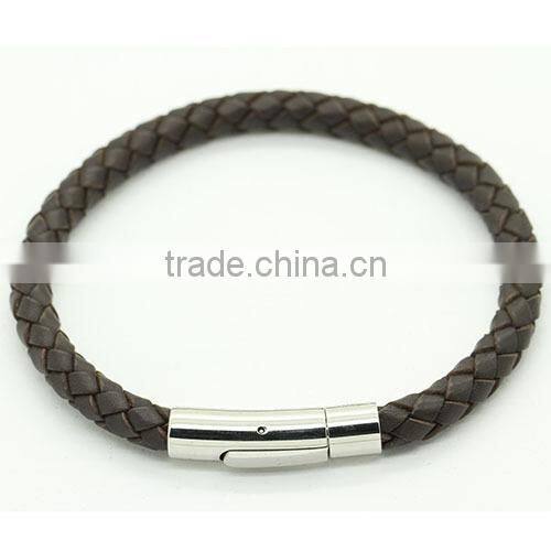 2016 trend men's leather bracelets beads