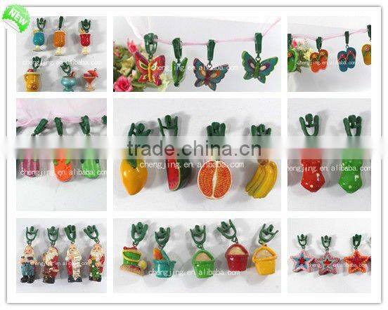 popular promotion gift Polyresin tablecloth clip