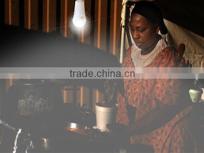 3W solar lighting kit with led bulb /portable solar light with lithium battery solar home lighting system with USB port