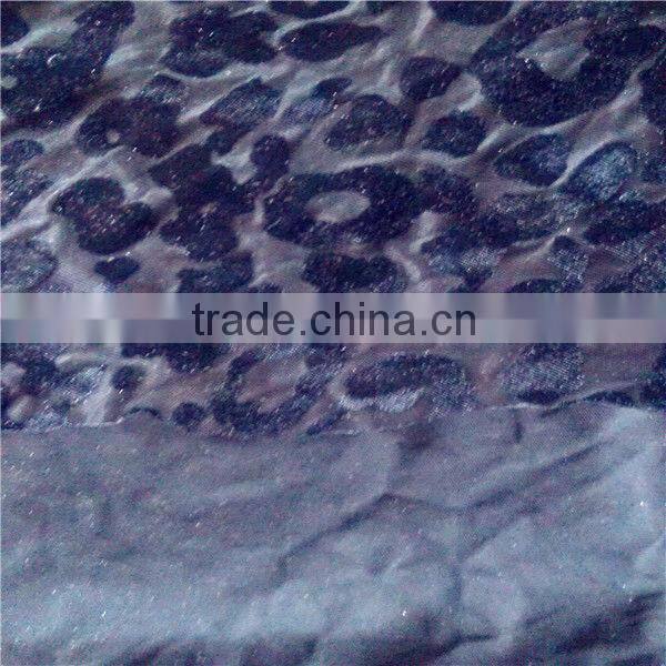 burn out velvet fabric for garments fabric