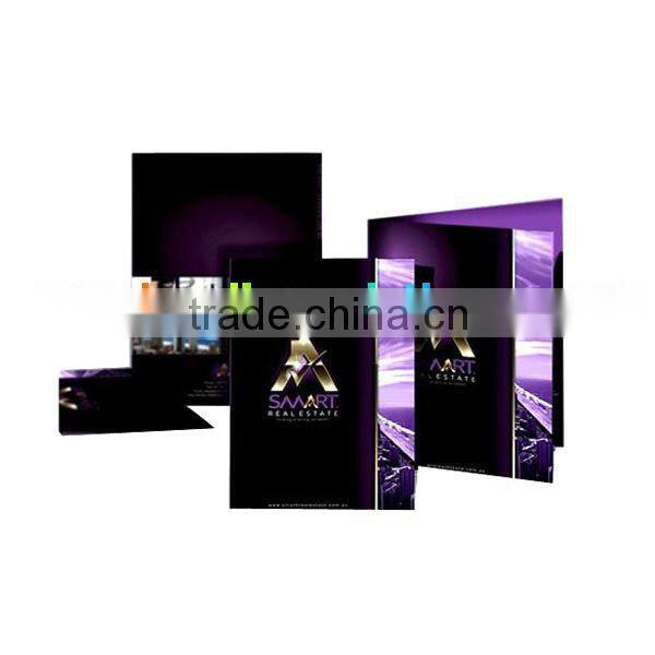 Printed Tri-Panel Folders, Two Pocket