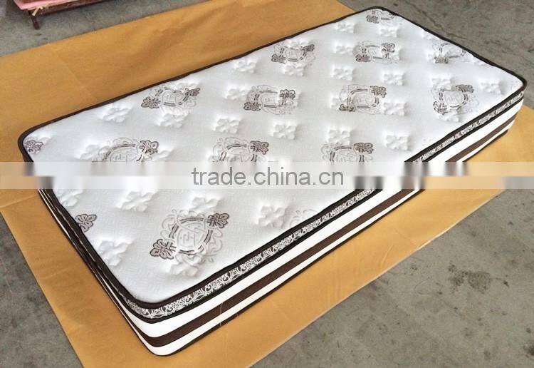 Ultra stress relief natural latex pillow top spring mattress