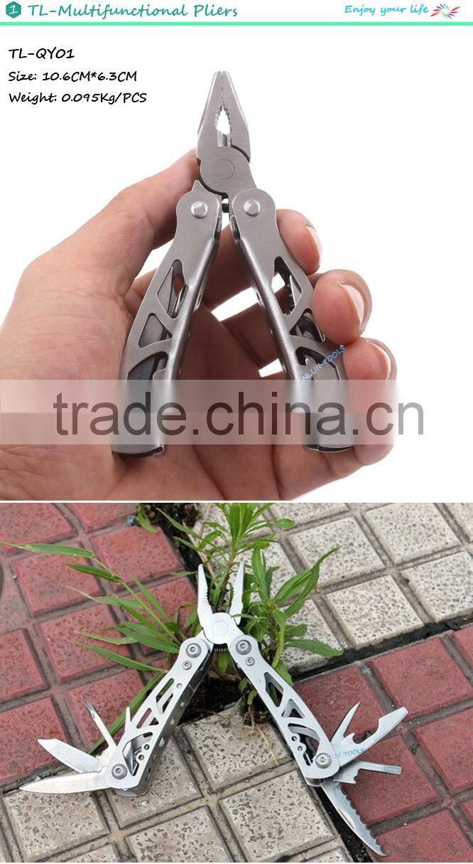 Portable Stainless Steel Folding Multifuction Pliers,Survival Camping Pocket Knife Plier,Safety Plier Rescue Outdoor Plier Tool