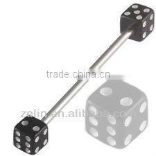 316L stainless steel spiral industrial barbell earrings piercing body jewelry