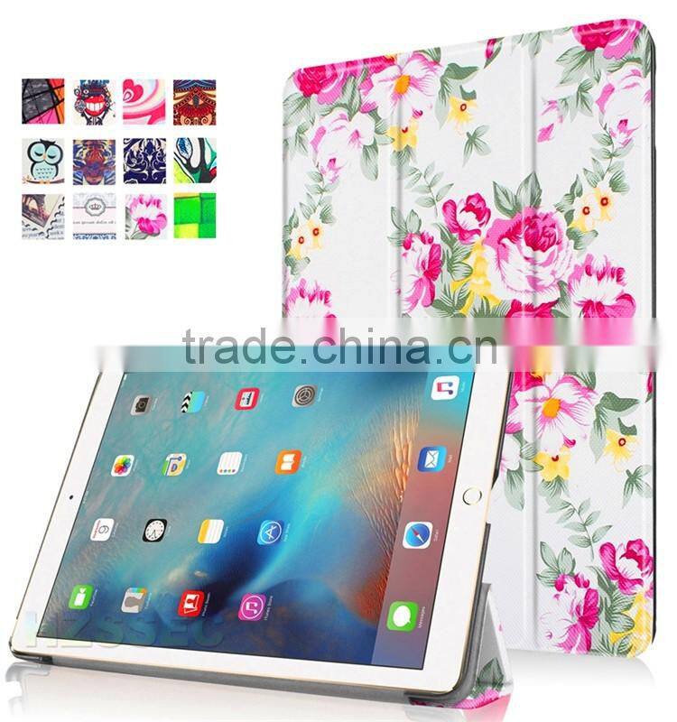 High quality full cover flip pu leather stand tablet case slim rugged folio case for Google Pixel c