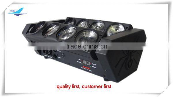 narrow beam lighting fixture 8x10w rgbw dmx light led spider