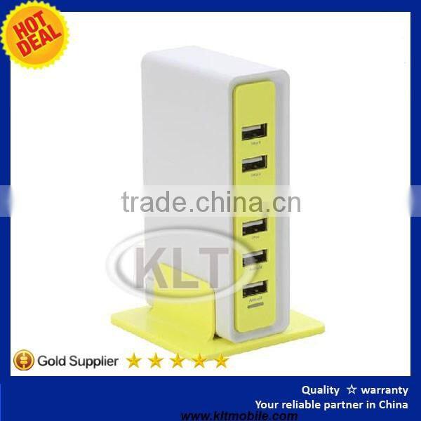 Phone charger station for family user 6 ports/usb with EU/UK/US/AU plug customized design