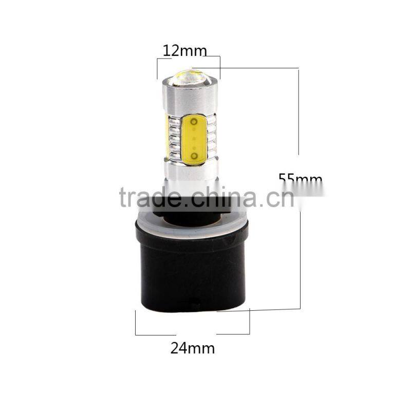 Super power 7.5w 880 white light muti-colors optional 12V/24V h1/h3/881 optional led fog headlight