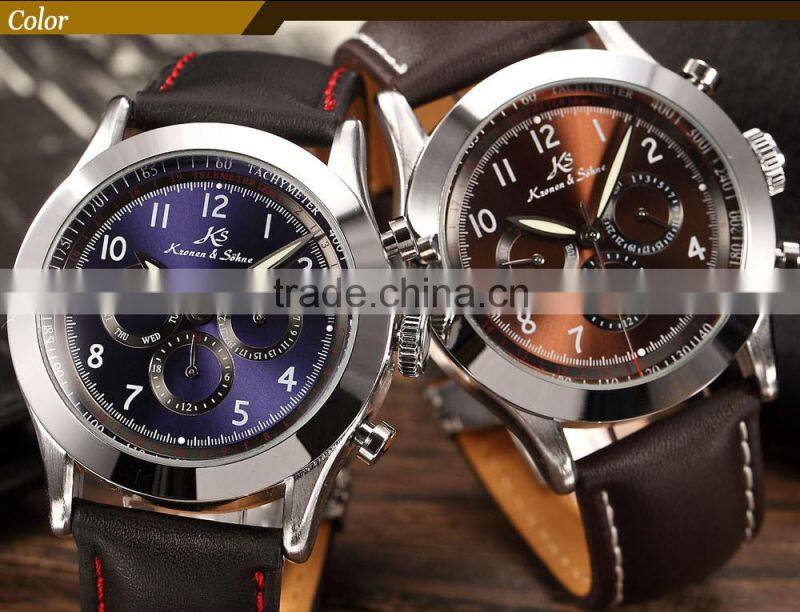 KS Navigator Automatic Mechanical Analog Men Leather Band Watch