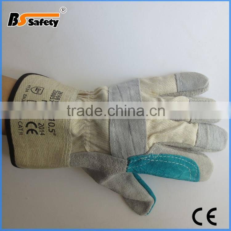 BSSAFETY cheap leather welding industrial working glove