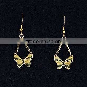 earrings with butterfly drop for wholesale