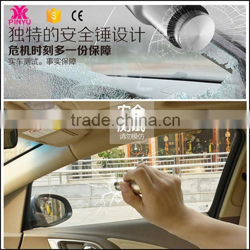 Tactical outdoor electronic innovative car charger with LED and harmmer for Self-help