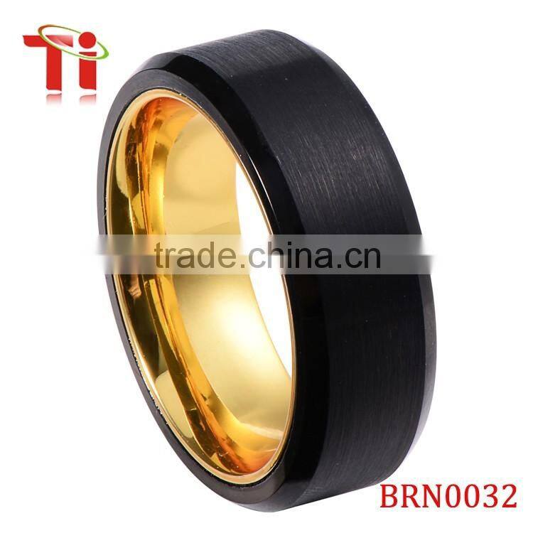 tungsten ring hammered ring tungsten carbide gold ring men's ring tungsten carbide