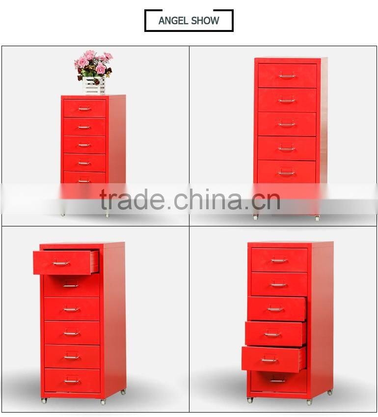 Longli 6 DRAWERS UNIT ON CASTORs Red