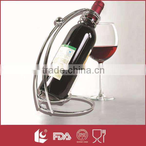 Wholesale creativity single display wine bottle rack for home,bar or office