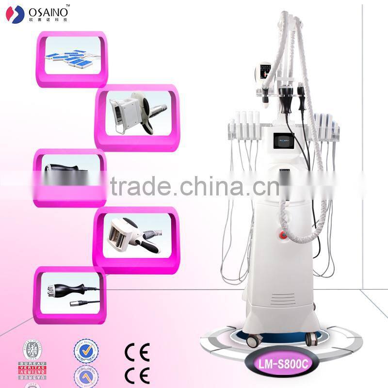 Slimming 5 IN1 vacuum roller+lipo laser+Cryo lipo fitness product for beauty parlors