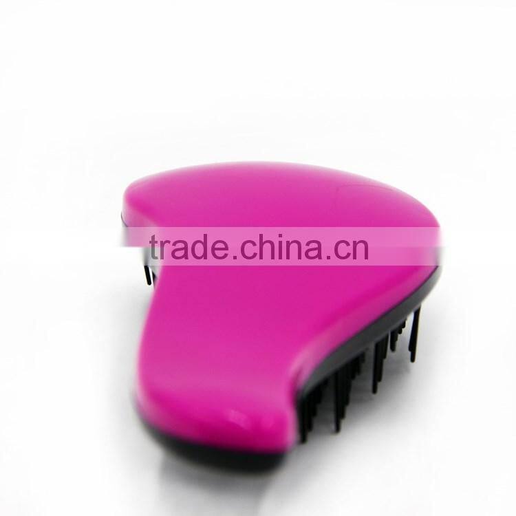 Custom Mixed Plastic Professional Free Comb Detangling Hair Brush