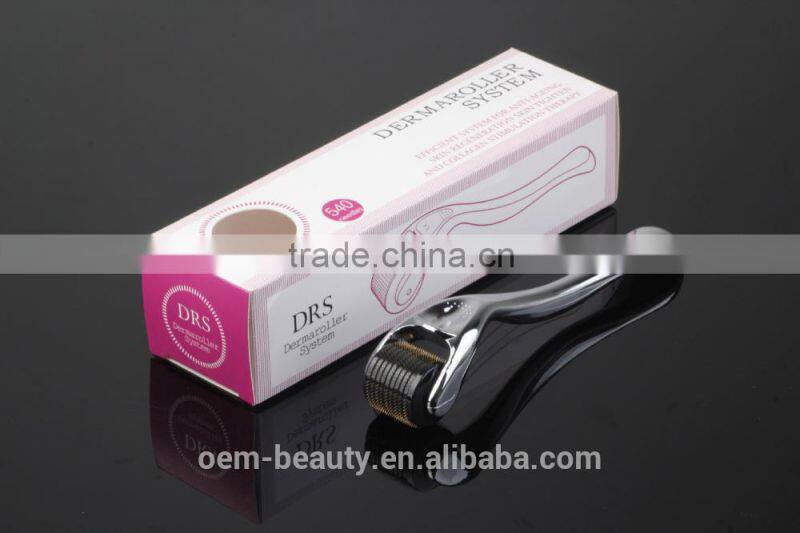 China manufacturer promotion derma roller 540 needles cosmetic body