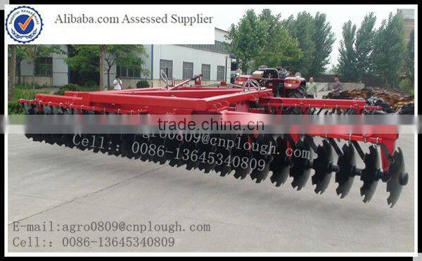 wing-folded heavy-duty hydraulic disc harrow cultivator