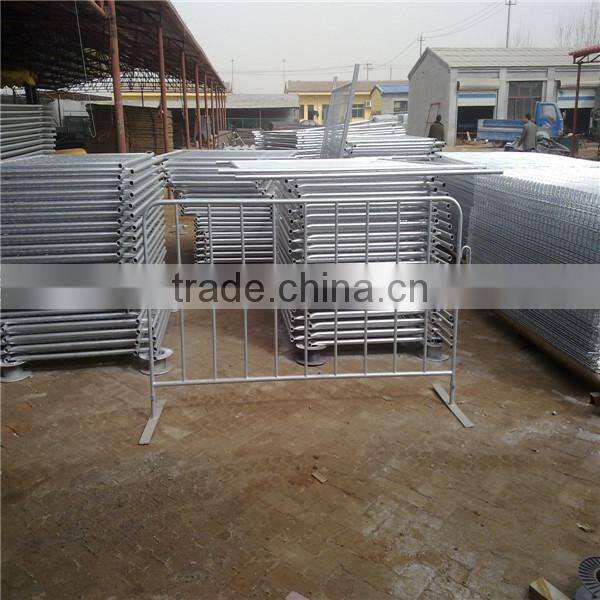 Galvanized steel crowd control barricade Concert Crowd Control Barriers