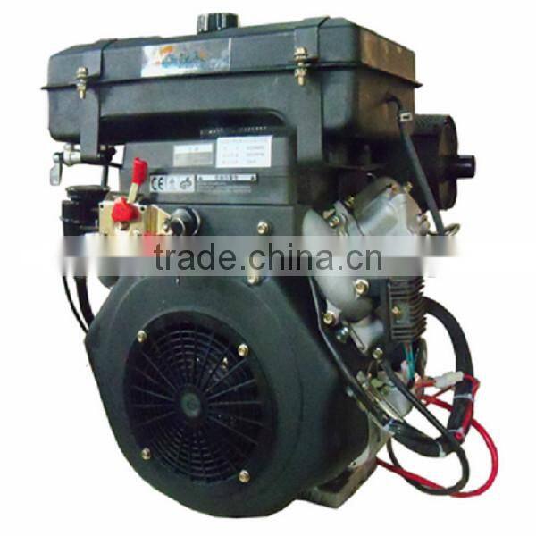 2015 Wholesale 22hp Air Cooled Two Cylinder Diesel Engine 2V870F