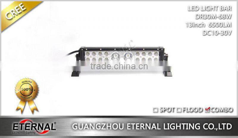 68W 13" truck trailer pick-up 4x4 racing off-road motorsports ATV UTV RV dune buggy high power led light bar