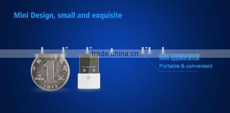 CE,FCC,ISO9001 certificates high quality new Mini USB Wireless lan card N 802.11 b/g/n WiFi Adapter WiFi Dongle 150Mbps