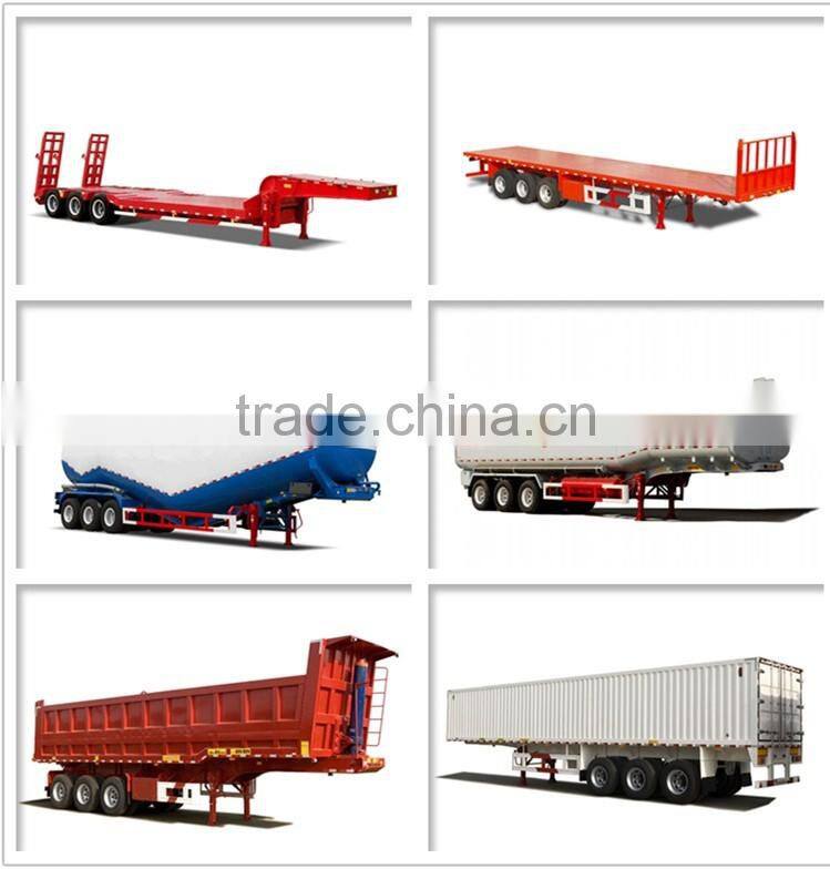 3 axle container tipping trailer, box stake semi trailer