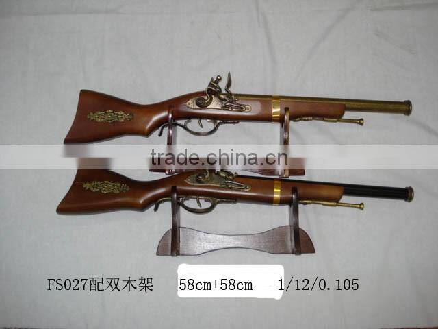 Factory direct kids toys wooden replica gun