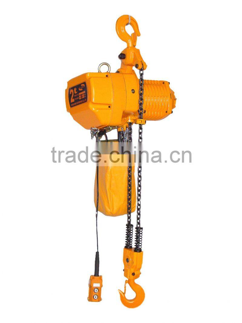 High Quality Fixed Type Electric Chain Hoist with Hook