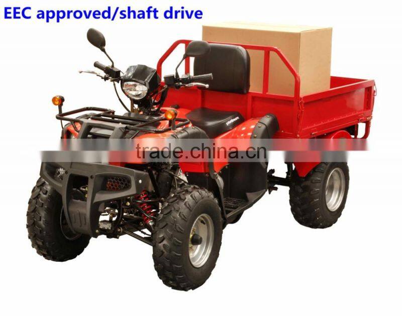 150cc/200cc CVT Farm Quad ATV with roof&windshiled cheap cargo ATV for sale (TKA150-U)