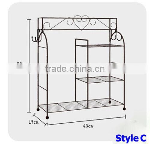Home kitchen detachable metal microwave oven rack
