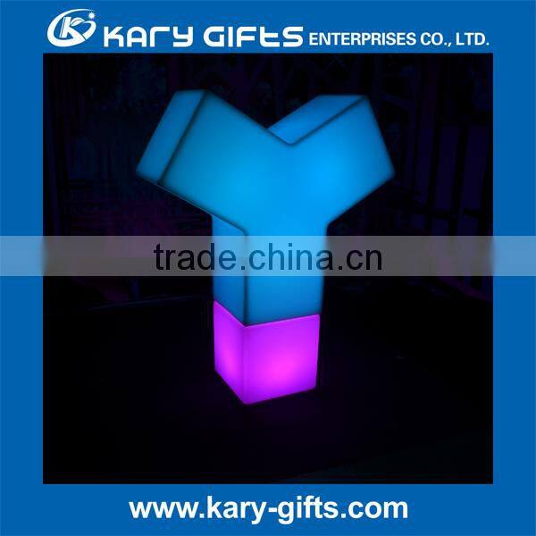 Shining led combined chair, glowing connected bar chair, led chairs and tables
