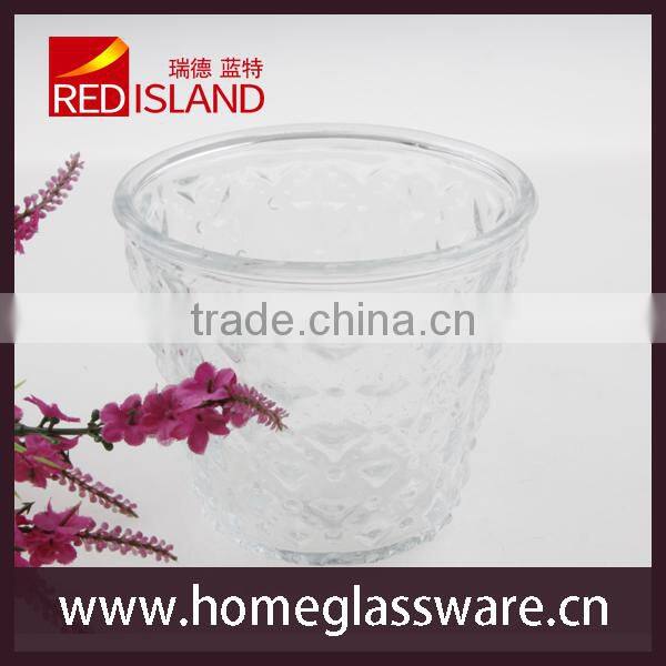 Elegant Shape 2017Colorful Flower Nursery Garden Mini Round Planting glass pots