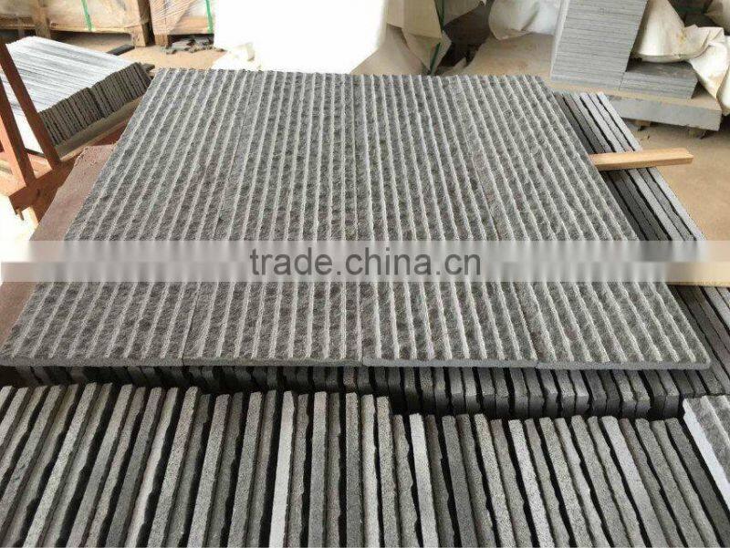 Chiseled Hainan black basalt tiles