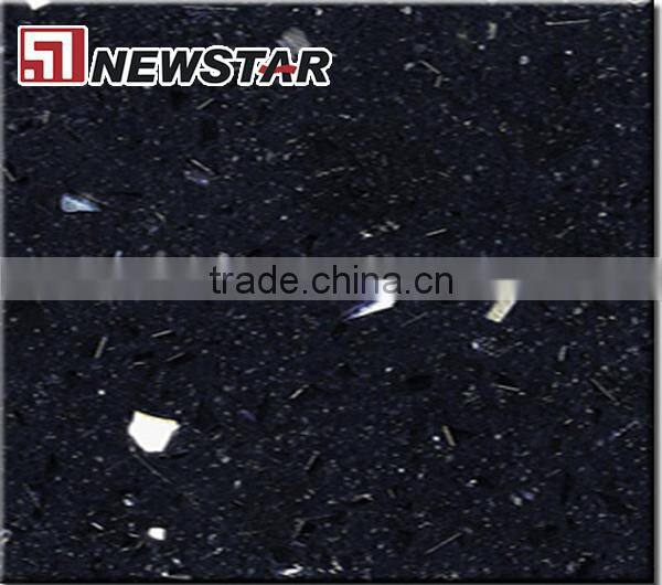 Newstar cheap polished black artificial stone price