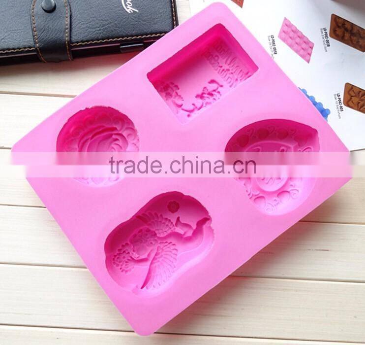 hot selling cake mold silicone rubber flower molds for soap