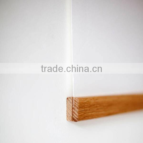 Wooden poster hanger