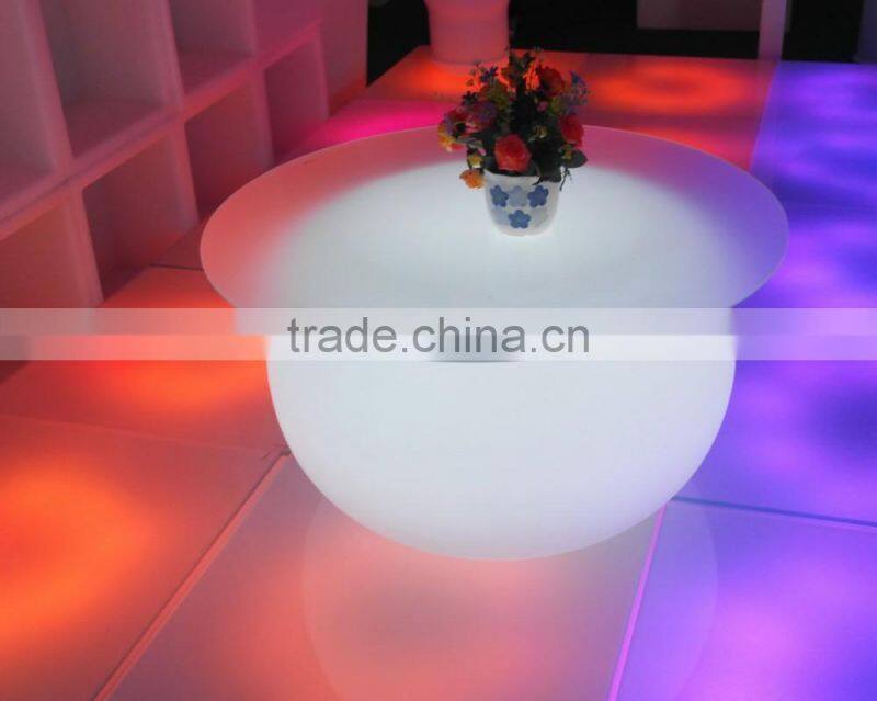 modern glowing led table/illuminated outdoor furniture