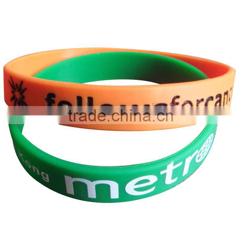 Novelty Design Color changing silicone wristband