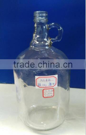 Wholesale 2L amber clear glass beer growler bottle