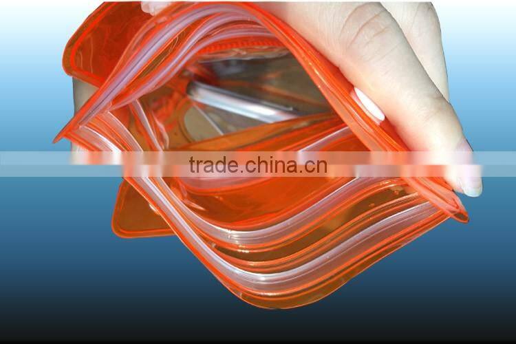 Eco-friendly waterproof plastic bag,PVC waterproof tablet bag with lanyard