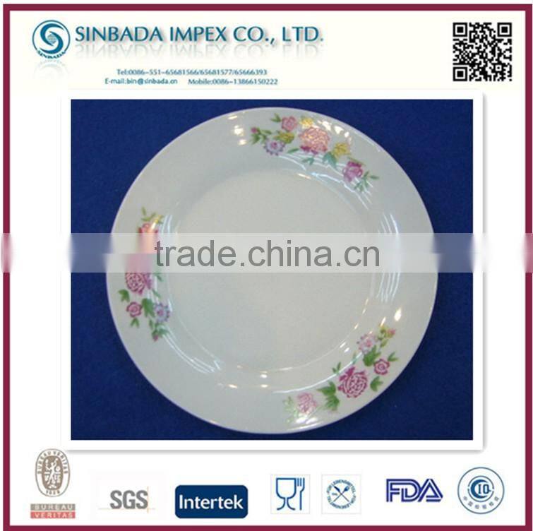hot sale cheap bulk porcelain 8inch soup plate